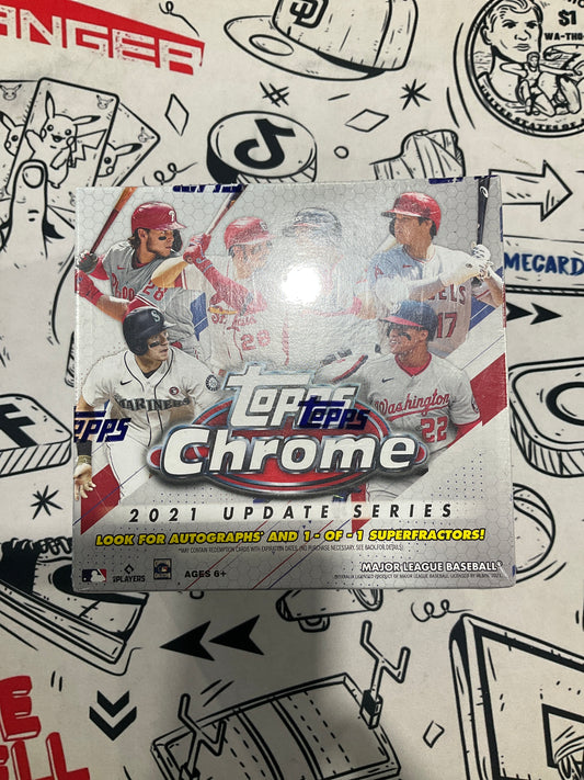 2021 Topps Chrome MLB Update Series Mega Box