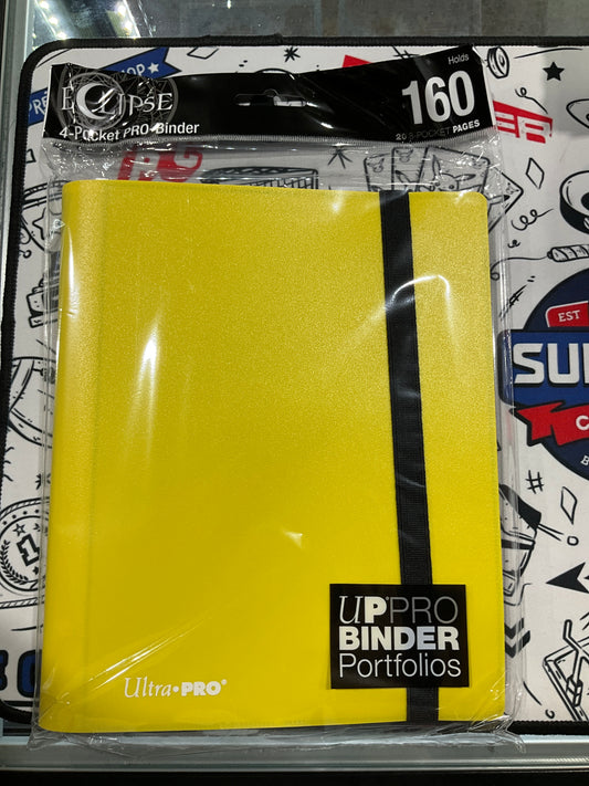 Ultra Pro 4 Pocket Binder Eclipse Yellow