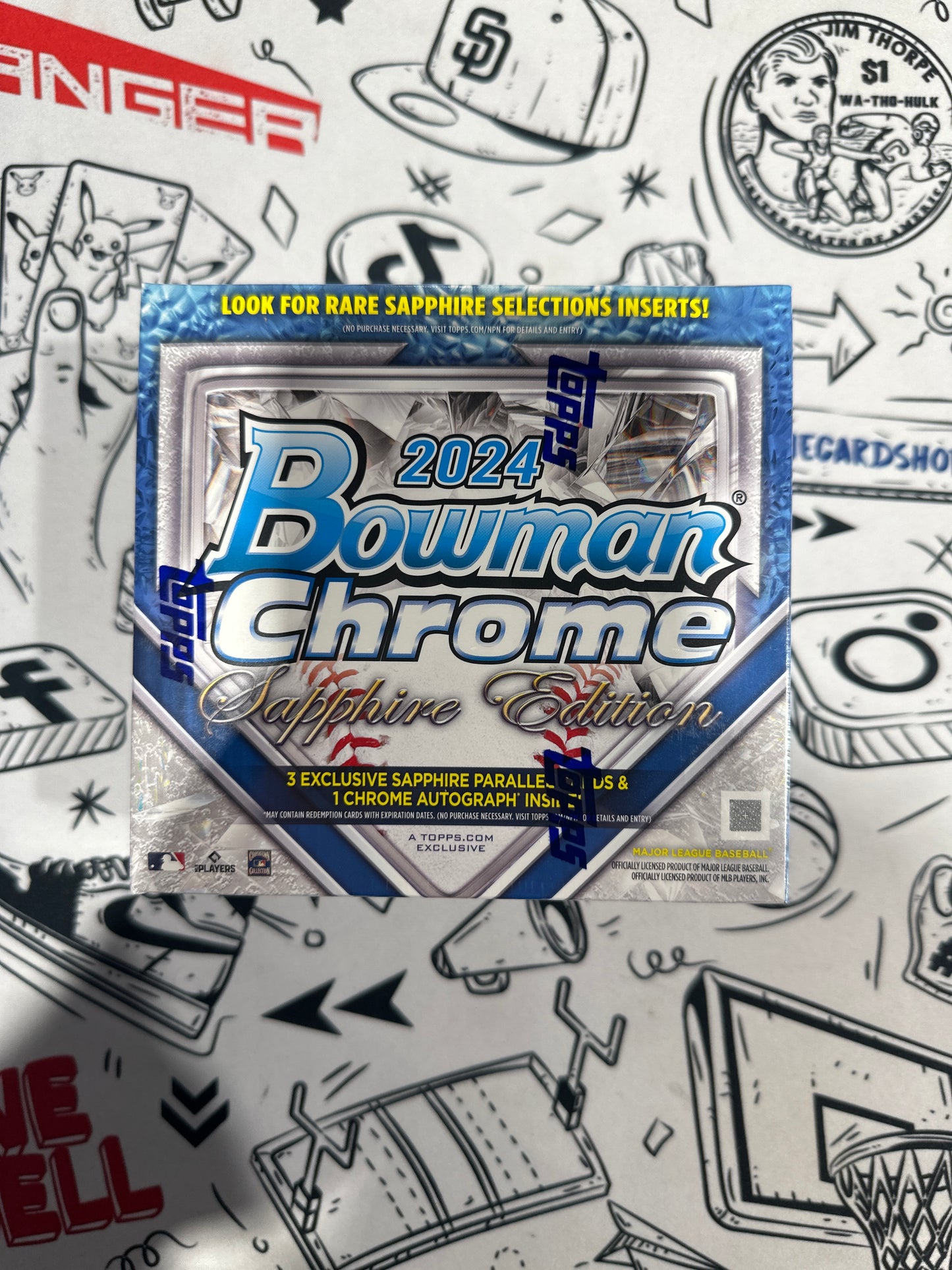 2024 Bowman Chrome MLB Sapphire Hobby Box