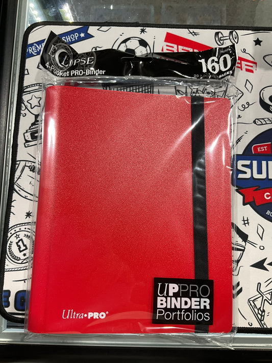 Ultra Pro 4 Pocket Binder Eclipse Red