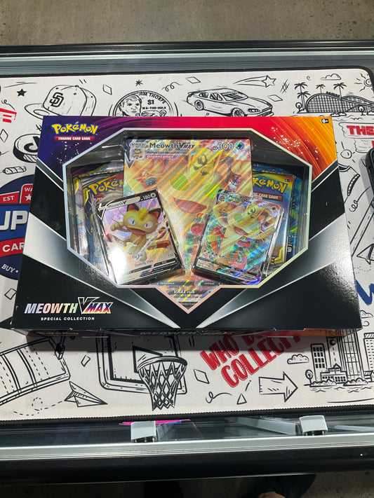 Pokemon Meowth VMAX Collection Box