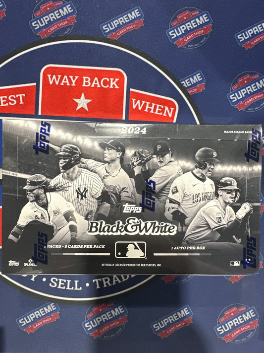 2024 Topps Black and White MLB Hobby Box