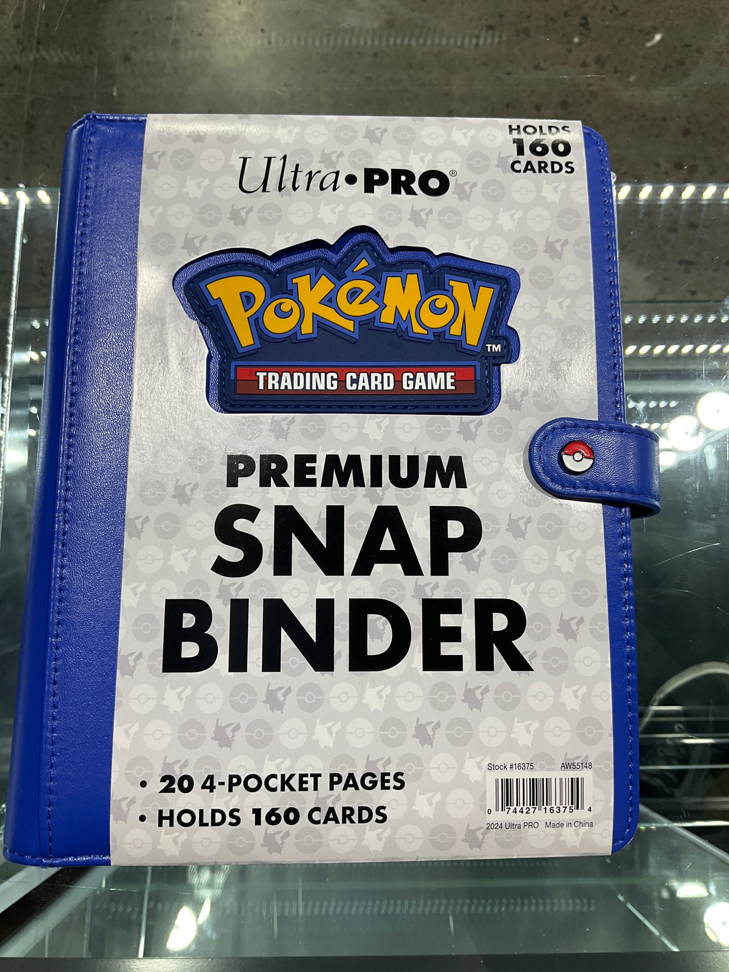 Pokemon Ultra Pro Blue Snap Binder