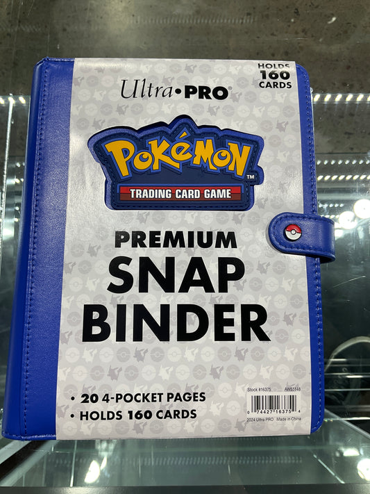 Pokemon Ultra Pro Blue Snap Binder