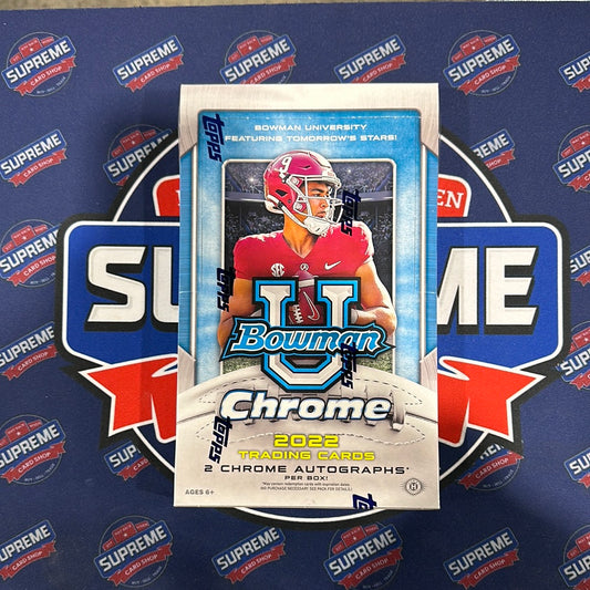 2022 Bowman University Chrome Football Hobby Box