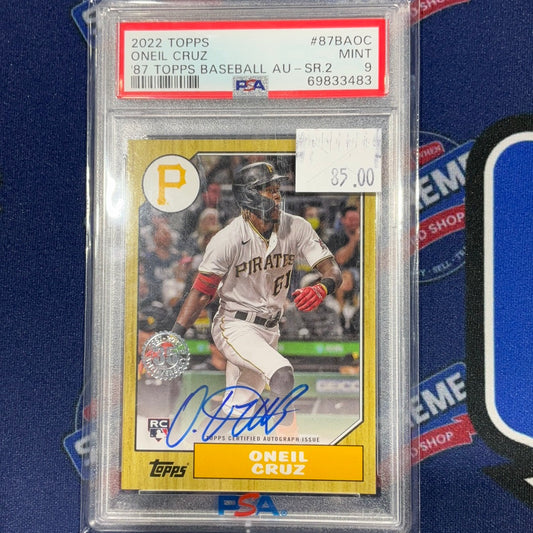 2022 Topps O’Neil Cruz 87 Auto