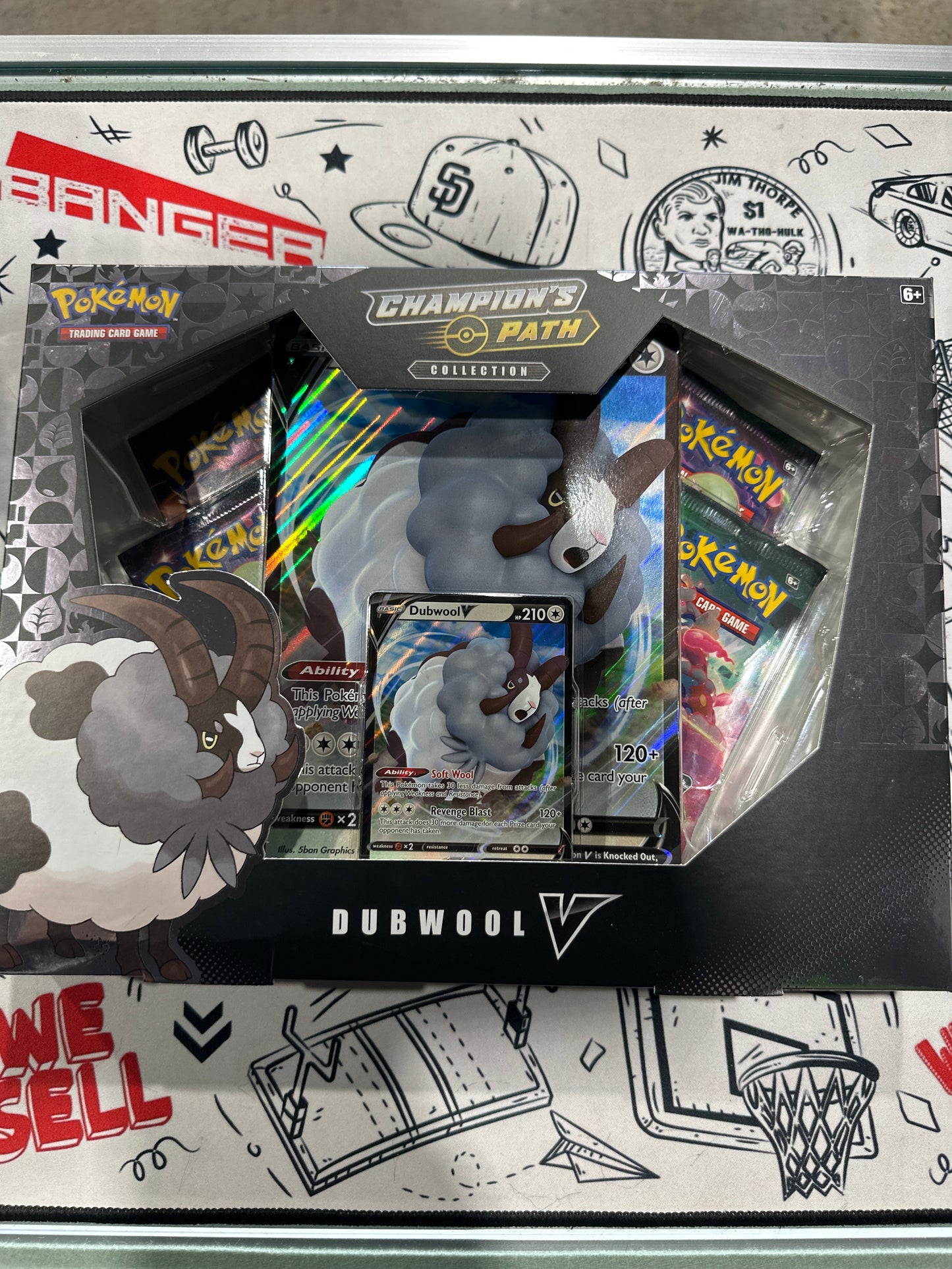 Pokemon Champion's Path Dubwool V Box