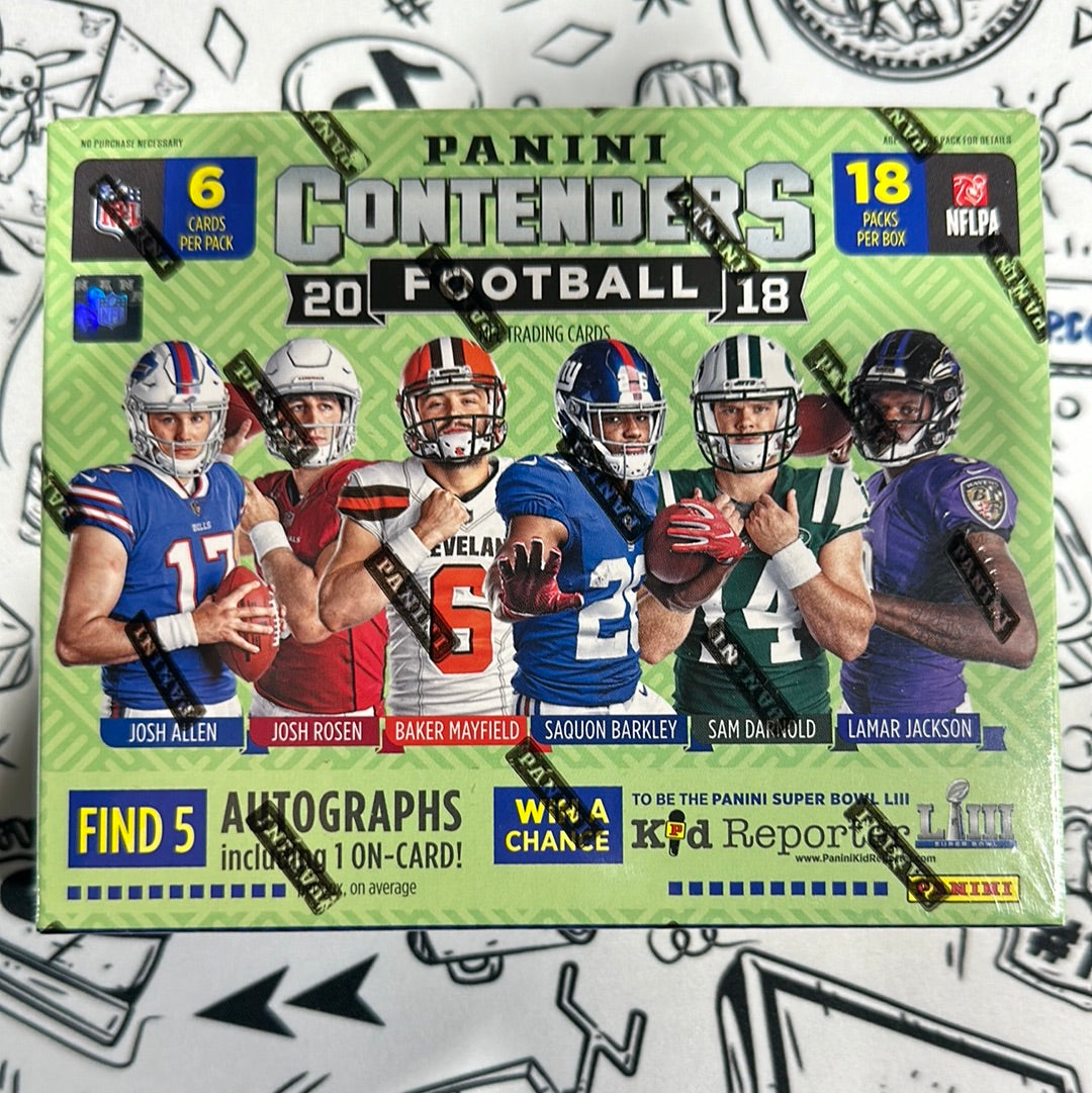 2018 Panini Contender NFL Hobby Box